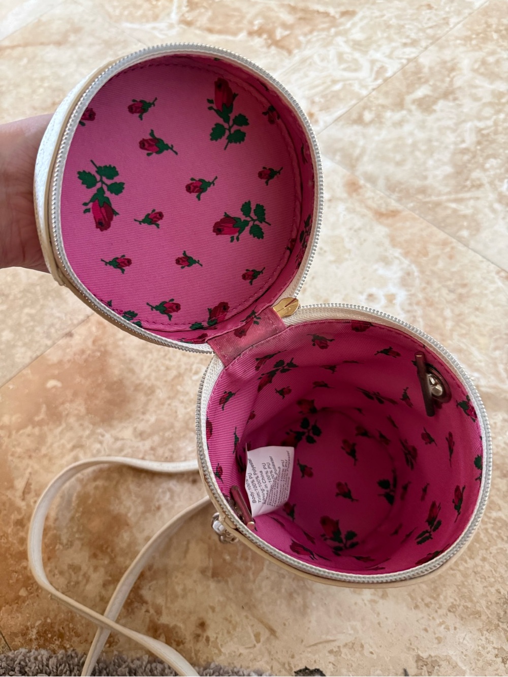 Betsey Johnson Pink & White 'Shake It' Cup Crossbody - Picture 3 of 3